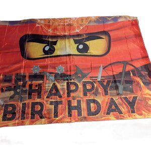 Ninja Birthday Party Decorations Ninja Warrior Banner 59x35.4 inches